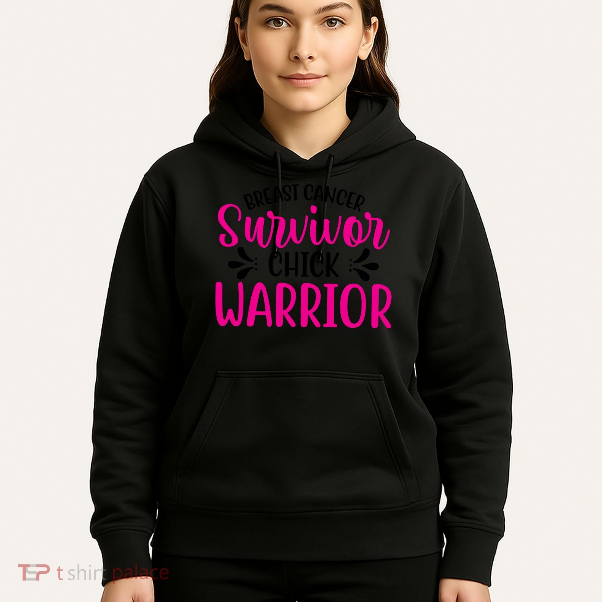 Breast Cancer Survivor Chick Warrior Hoodie