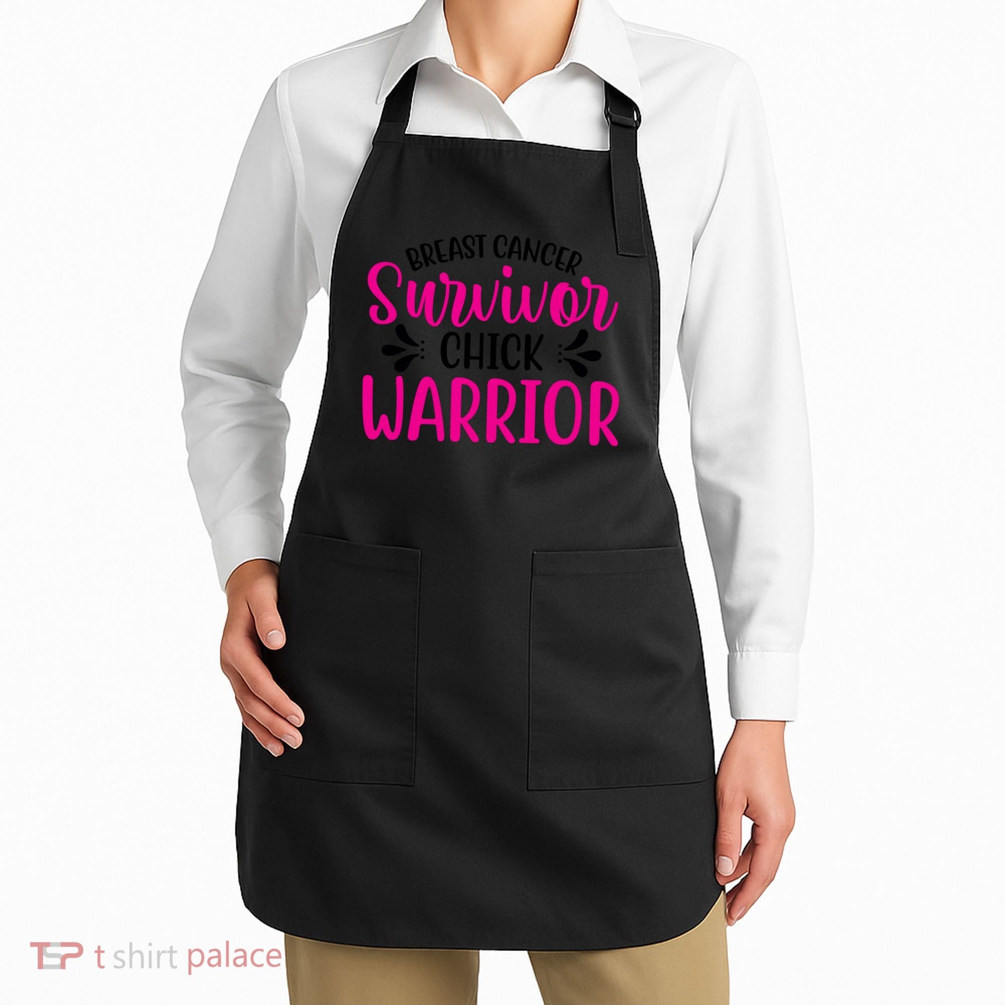 Breast Cancer Survivor Chick Warrior Apron