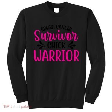 Breast Cancer Survivor Chick Warrior Sweatshirt
