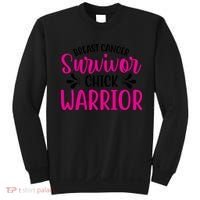 Breast Cancer Survivor Chick Warrior Sweatshirt thumb 0