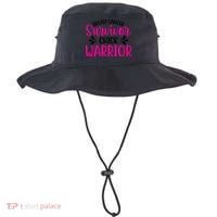 Breast Cancer Survivor Chick Warrior Bucket Hat thumb 0
