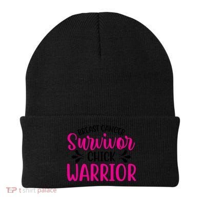 Breast Cancer Survivor Chick Warrior Beanie