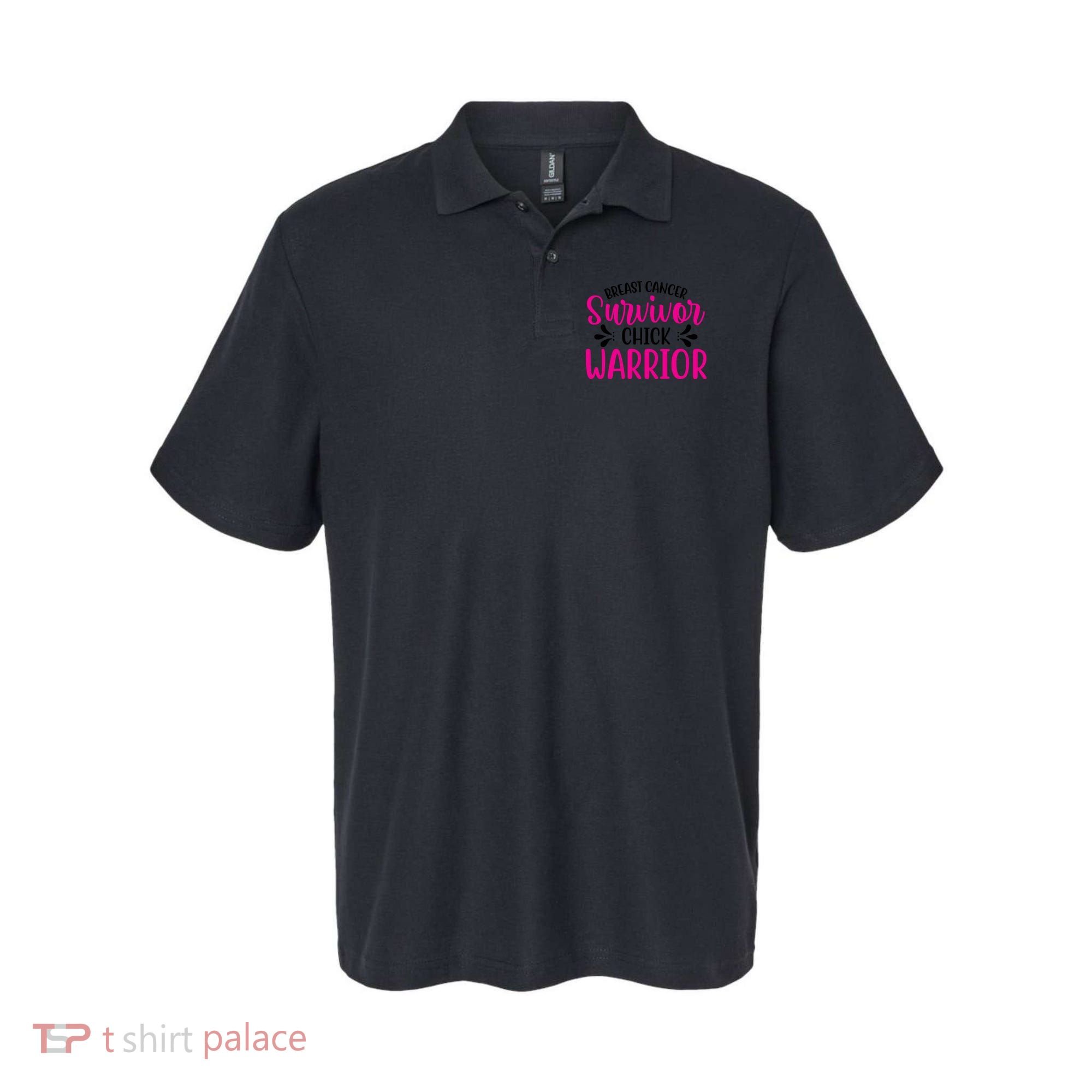 Breast Cancer Survivor Chick Warrior Polo
