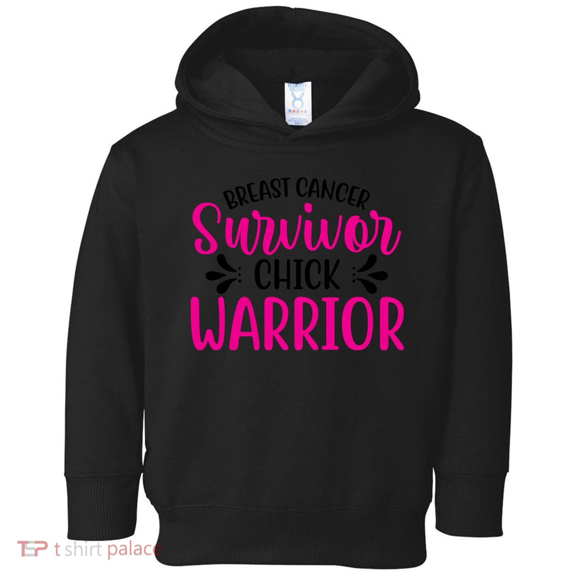 Breast Cancer Survivor Chick Warrior Toddler Hoodie
