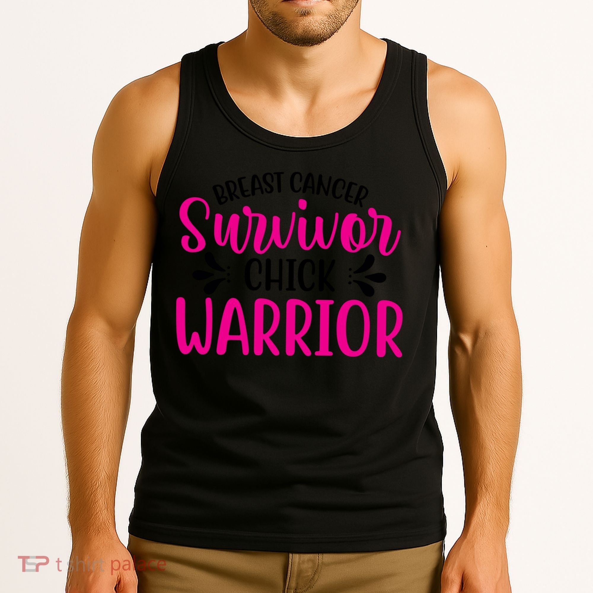 Breast Cancer Survivor Chick Warrior Tank Top