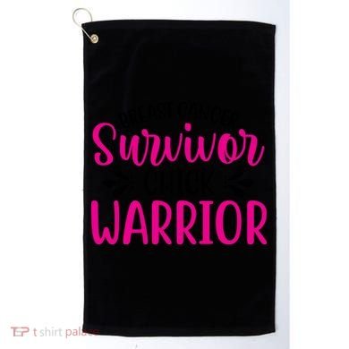 Breast Cancer Survivor Chick Warrior Golf Towel