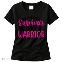 Breast Cancer Survivor Chick Warrior Women's T-Shirt thumb 0