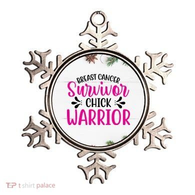 Breast Cancer Survivor Chick Warrior Ornament