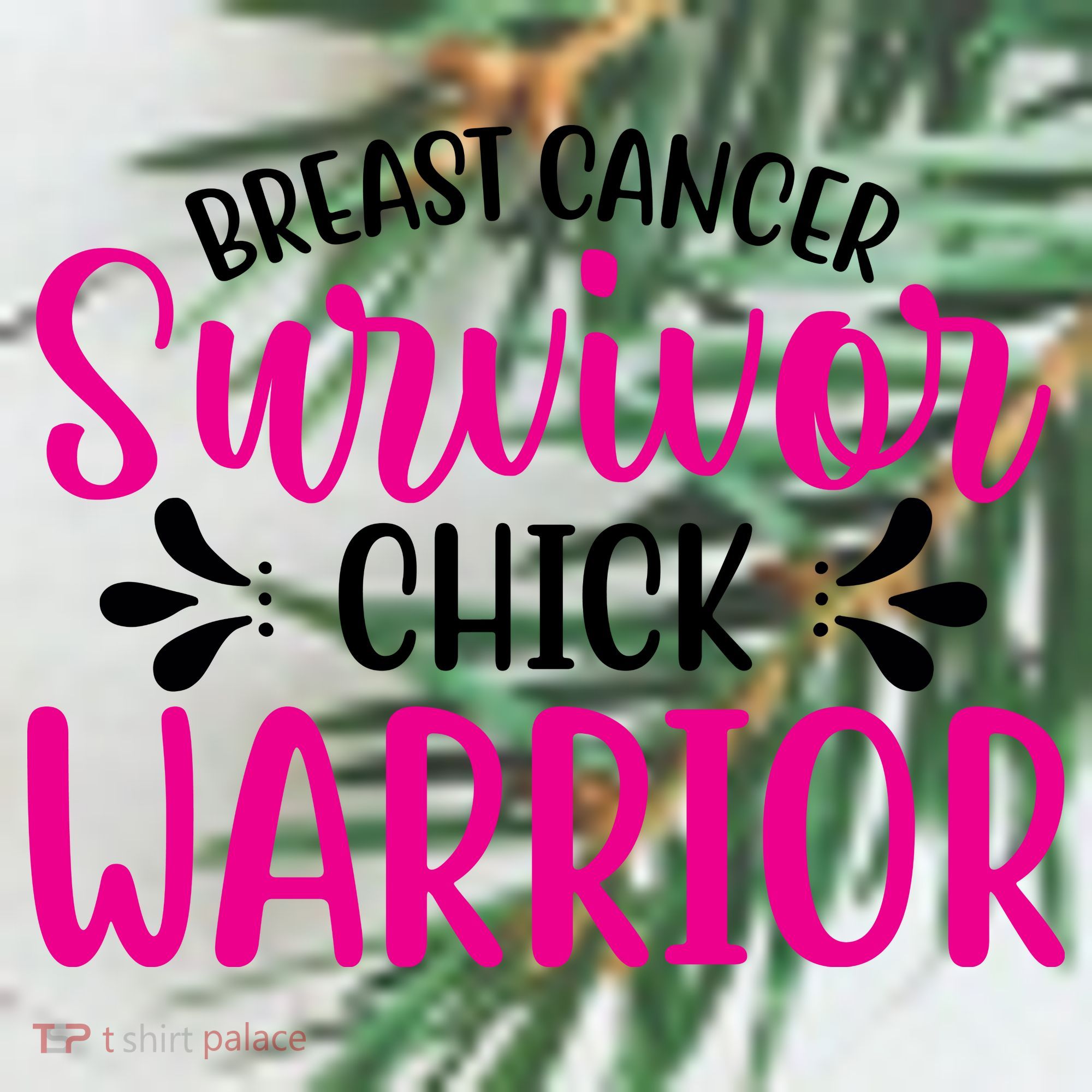 Breast Cancer Survivor Chick Warrior Ornament
