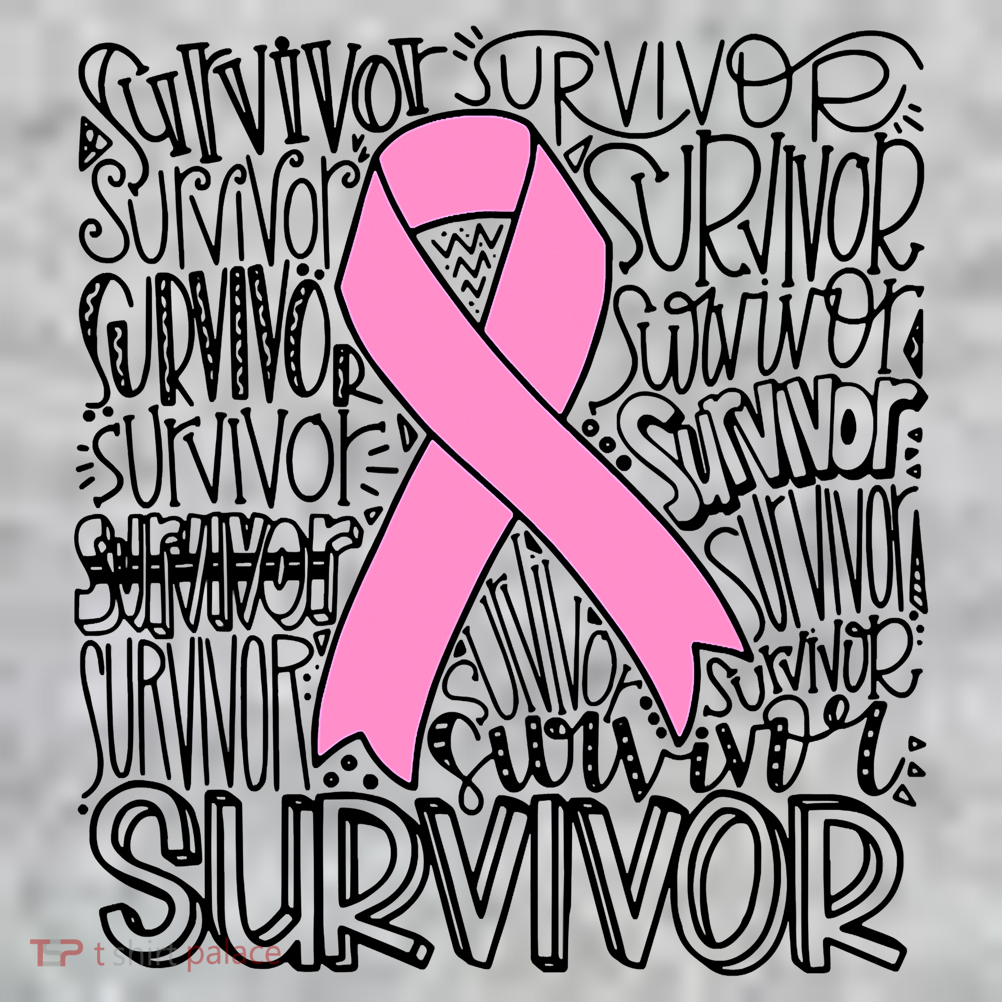 Breast Cancer Survivor Fighter Pink Ribbon Strong T-Shirt