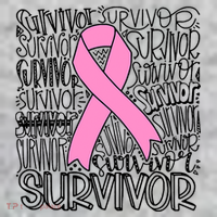 Breast Cancer Survivor Fighter Pink Ribbon Strong Kids Sweatshirt thumb 2