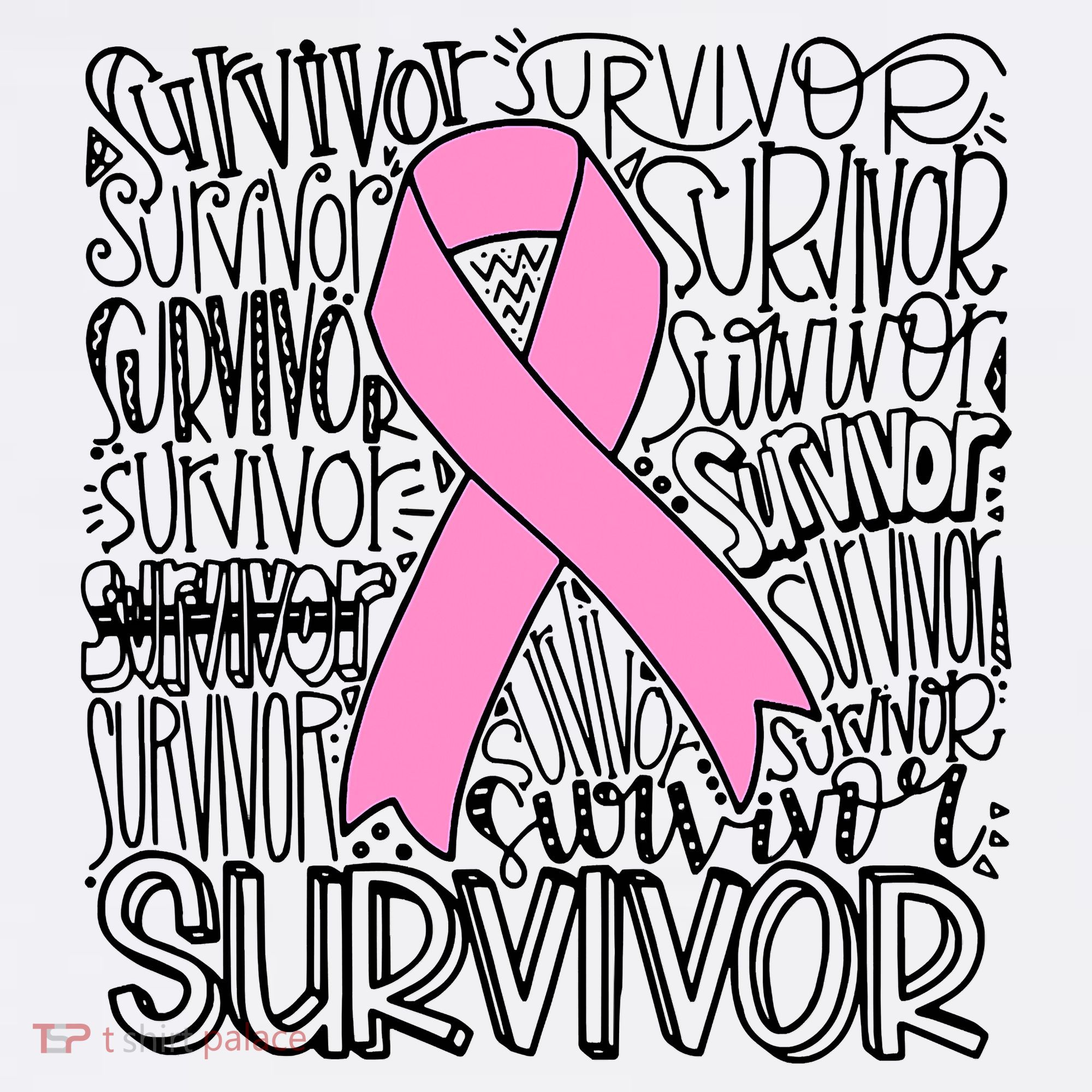 Breast Cancer Survivor Fighter Pink Ribbon Strong Women's Tank Top
