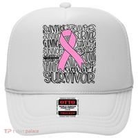 Breast Cancer Survivor Fighter Pink Ribbon Strong Hat thumb 0