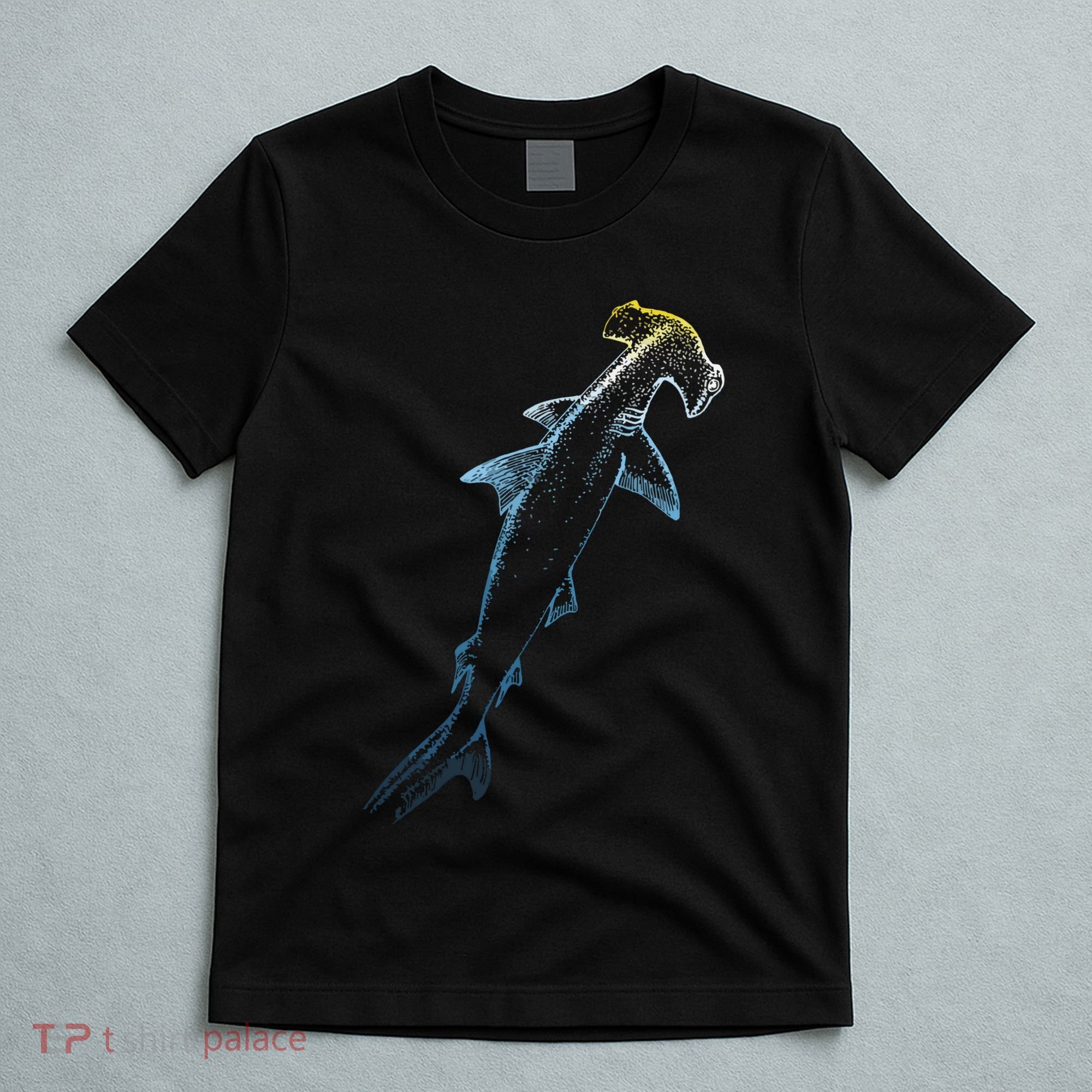 Beautiful Colors Swimming Hammerhead Shark Lovers T-Shirt