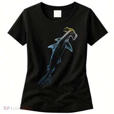 Beautiful Colors Swimming Hammerhead Shark Lovers Women's T-Shirt