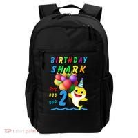 Baby Cute Shark Birthday Boy 2 Year Old Backpack thumb 0