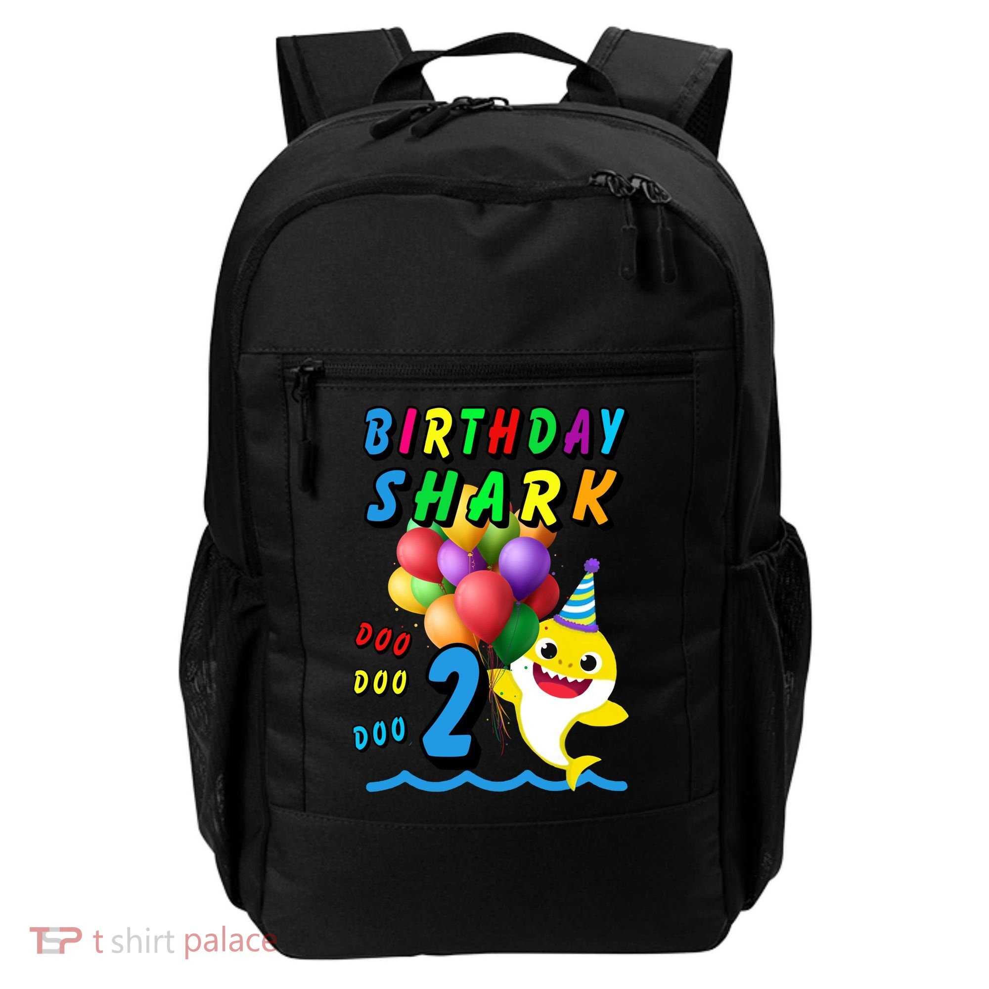 Baby Cute Shark Birthday Boy 2 Year Old Backpack