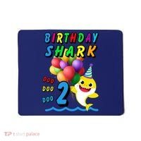 Baby Cute Shark Birthday Boy 2 Year Old Mousepad thumb 0