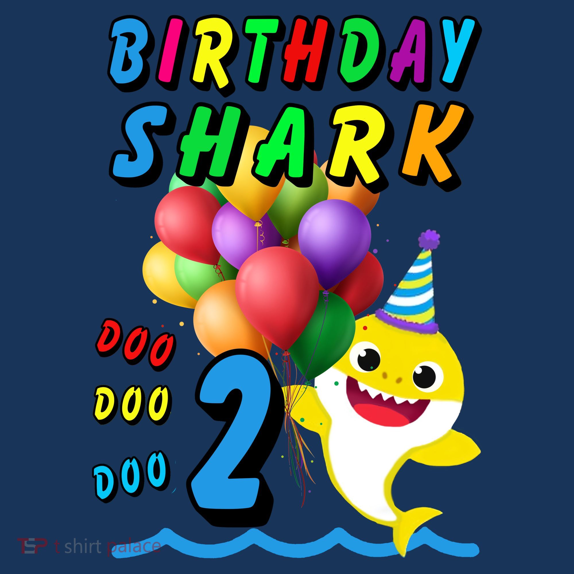Baby Cute Shark Birthday Boy 2 Year Old Mousepad