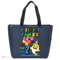 Baby Cute Shark Birthday Boy 2 Year Old Tote Bag thumb 0