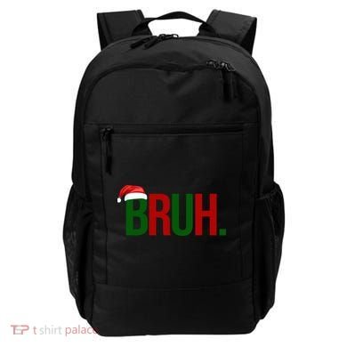 Bruh Christmas Santa Funny Backpack