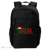 Bruh Christmas Santa Funny Backpack thumb 0