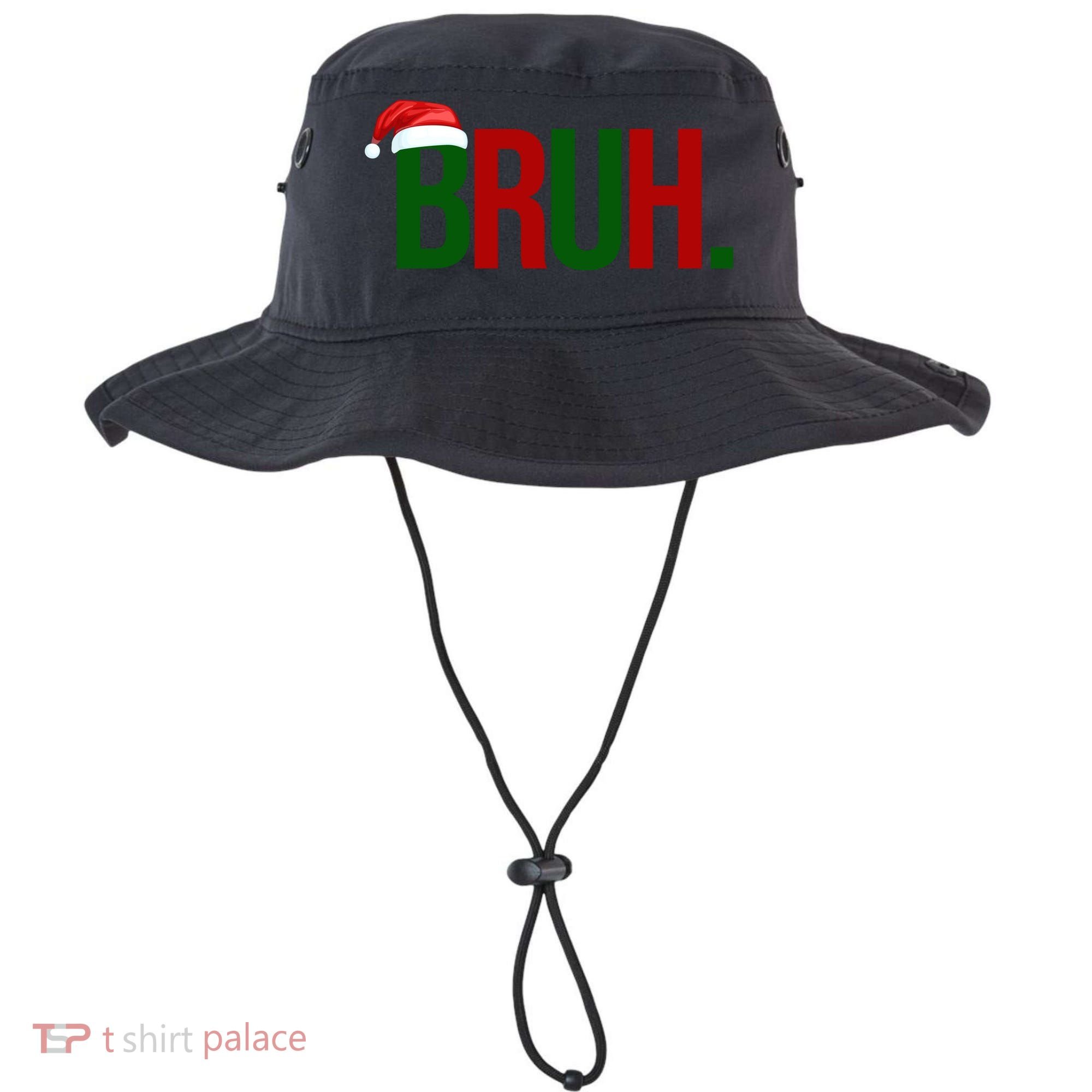 Bruh Christmas Santa Funny Bucket Hat