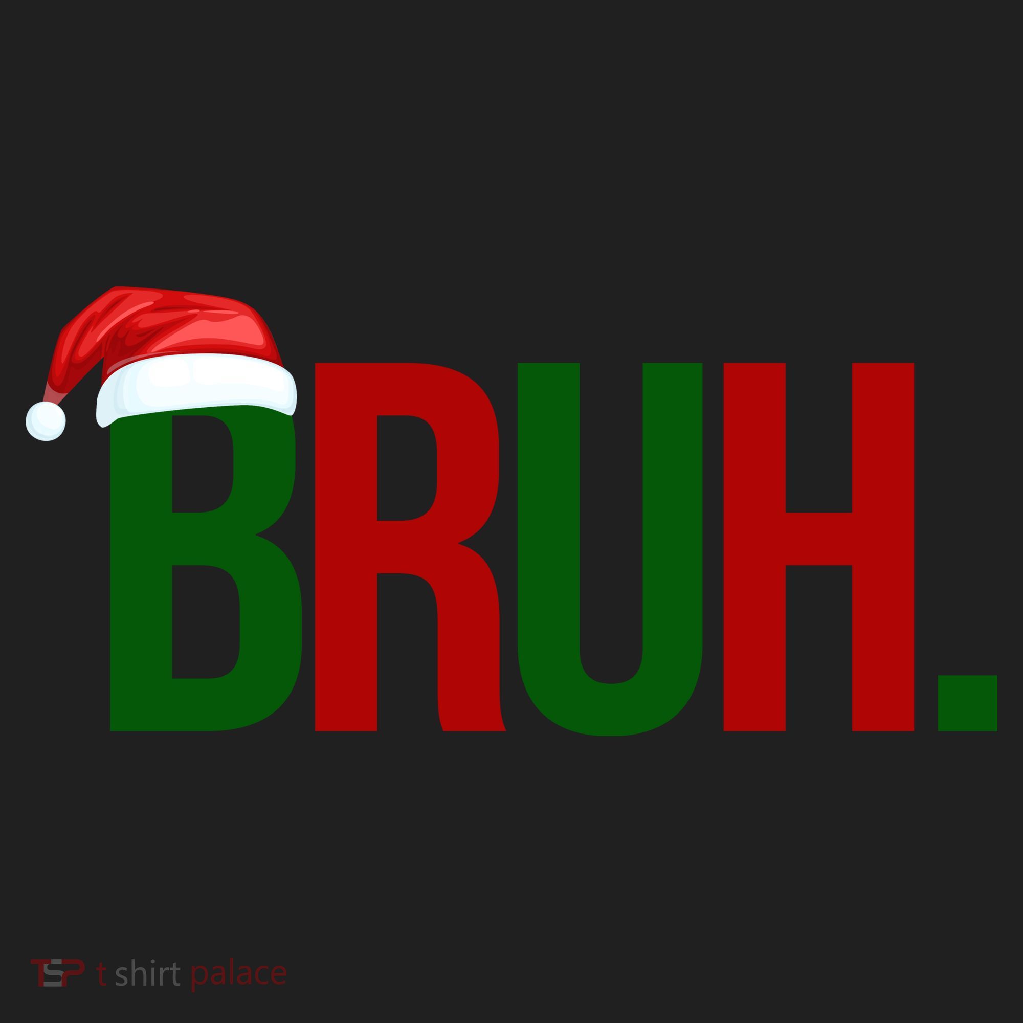 Bruh Christmas Santa Funny Beanie