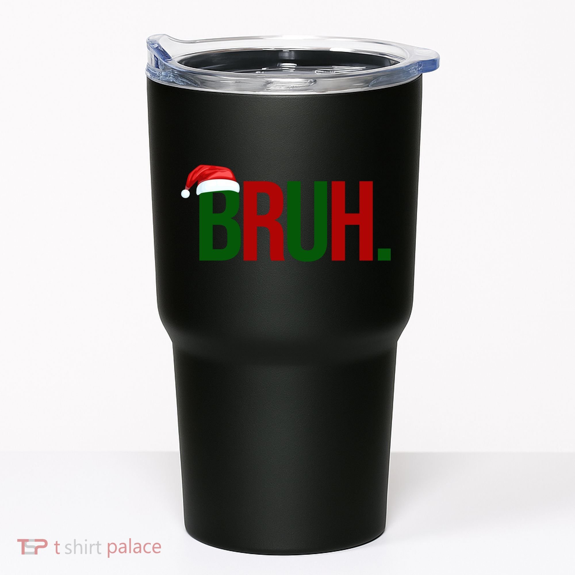 Bruh Christmas Santa Funny Tumbler