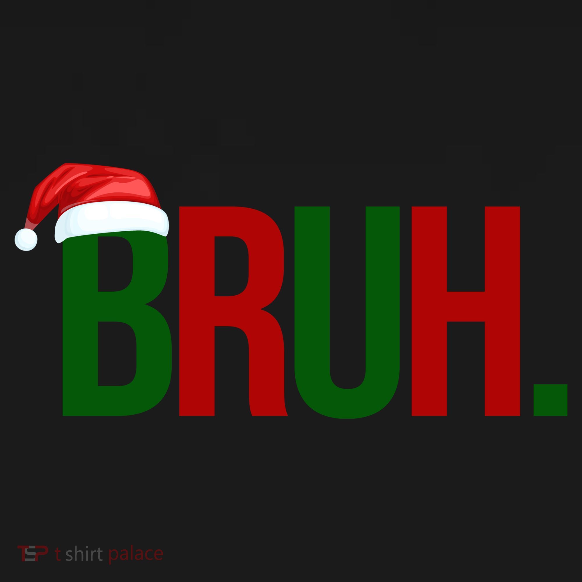 Bruh Christmas Santa Funny Mousepad