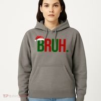 Bruh Christmas Santa Funny Hoodie thumb 5