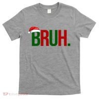 Bruh Christmas Santa Funny T-Shirt thumb 0