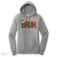 Bruh Christmas Santa Funny Women's Hoodie thumb 0