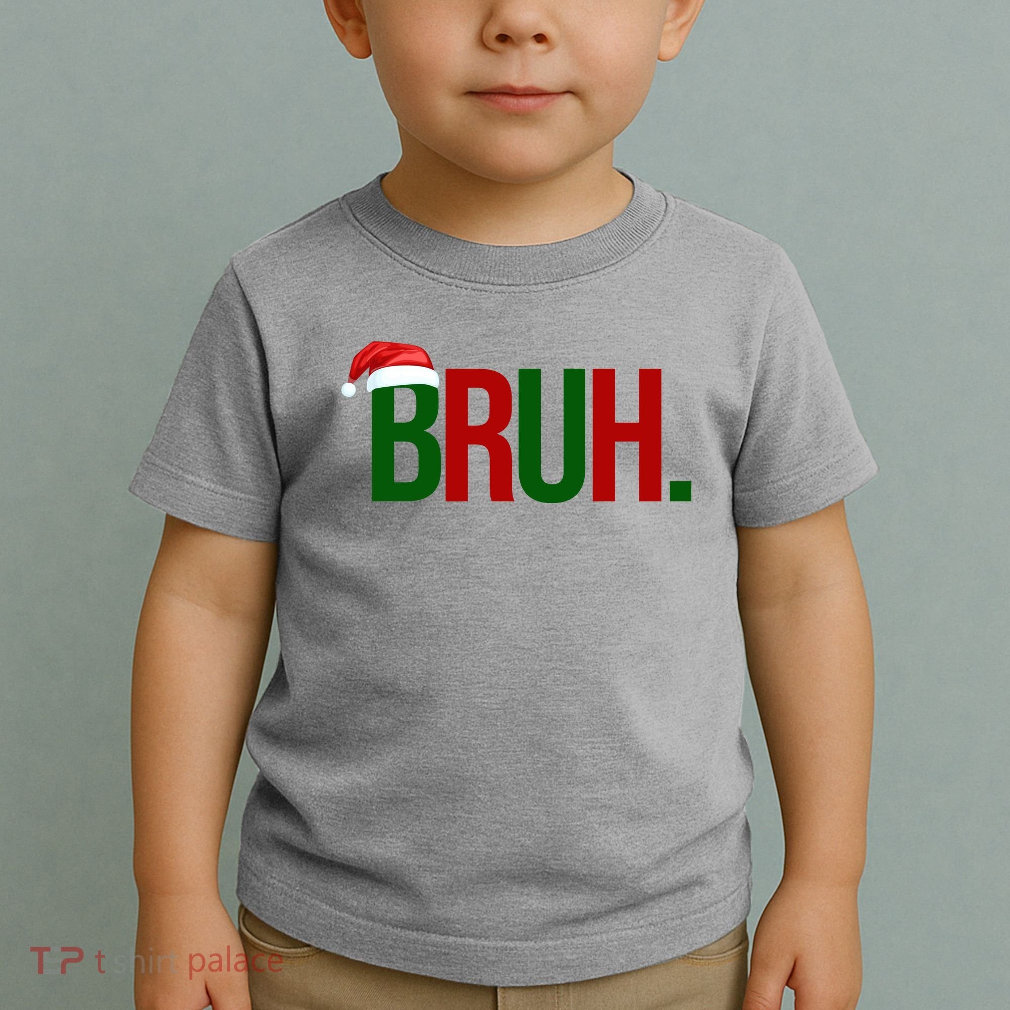 Bruh Christmas Santa Funny Toddler T-Shirt