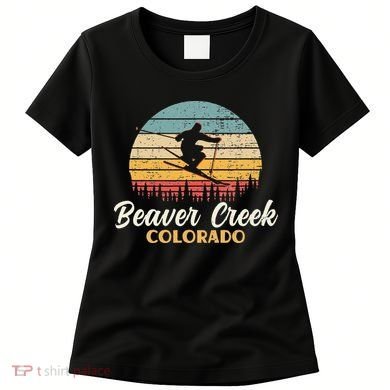 Beaver Creek Skiing Colorado Vintage Mountain Ski Vacation Women's T-Shirt