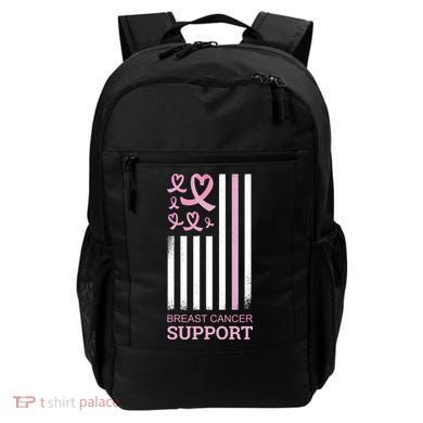 Breast Cancer Support Usa Flag Backpack