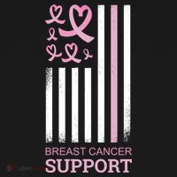 Breast Cancer Support Usa Flag Backpack thumb 2