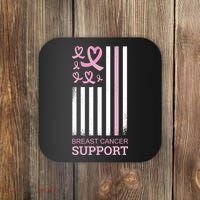 Breast Cancer Support Usa Flag Coaster thumb 0