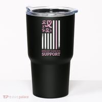 Breast Cancer Support Usa Flag Tumbler thumb 0