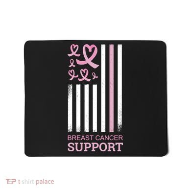 Breast Cancer Support Usa Flag Mousepad