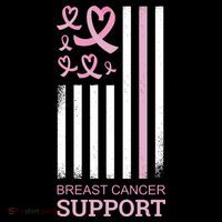 Breast Cancer Support Usa Flag Mousepad thumb 1