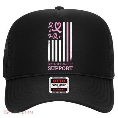 Breast Cancer Support Usa Flag Hat
