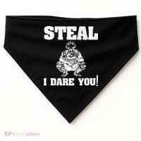 Baseball Catcher Steal I Dare You USA-Made Doggie Bandana thumb 0