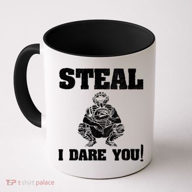 Baseball Catcher Steal I Dare You Coffee Mug