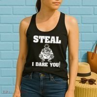 Baseball Catcher Steal I Dare You Women's Tank Top thumb 2