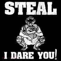 Baseball Catcher Steal I Dare You Women's Tank Top thumb 5