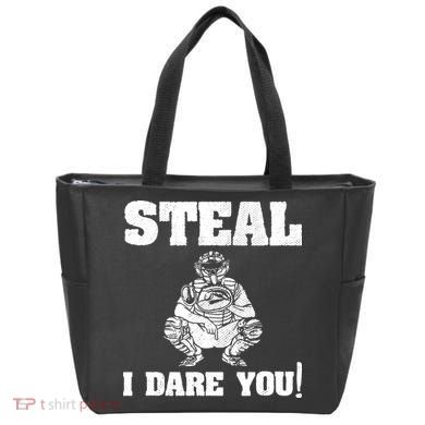 Baseball Catcher Steal I Dare You Tote Bag