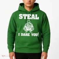 Baseball Catcher Steal I Dare You Hoodie thumb 2