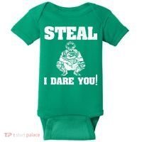 Baseball Catcher Steal I Dare You Baby Bodysuit thumb 0