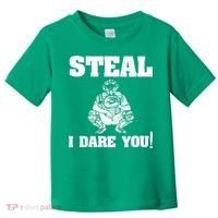 Baseball Catcher Steal I Dare You Toddler T-Shirt thumb 0